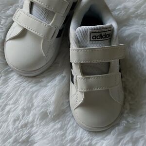 Adidas Kids White Sneakers